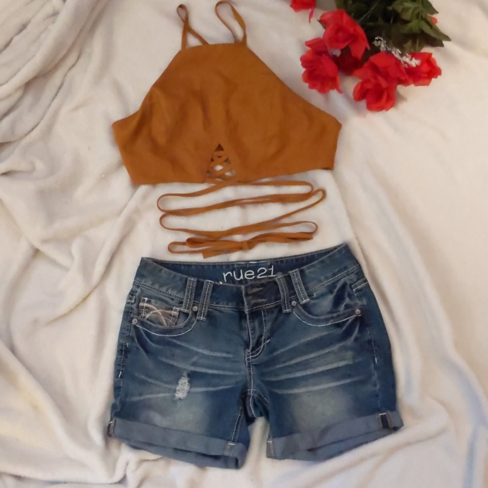Both top and shorts as a set